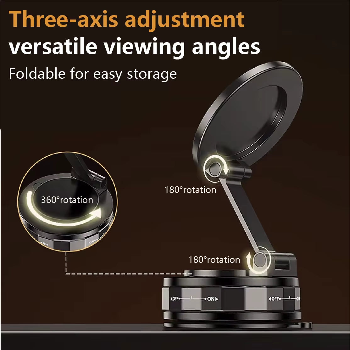 360° Rotatable Magnetic Phone Holder That Won'T Fall Off, Bumpy Road Proof Car Mount, Universal Magnetic for Multiple Scenarios
