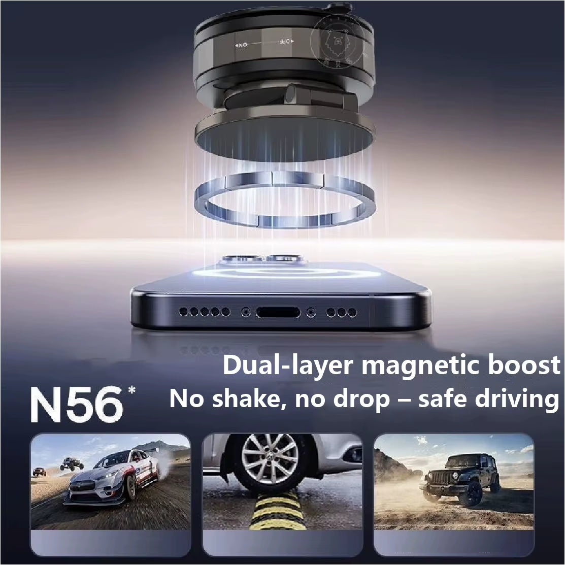 360° Rotatable Magnetic Phone Holder That Won'T Fall Off, Bumpy Road Proof Car Mount, Universal Magnetic for Multiple Scenarios