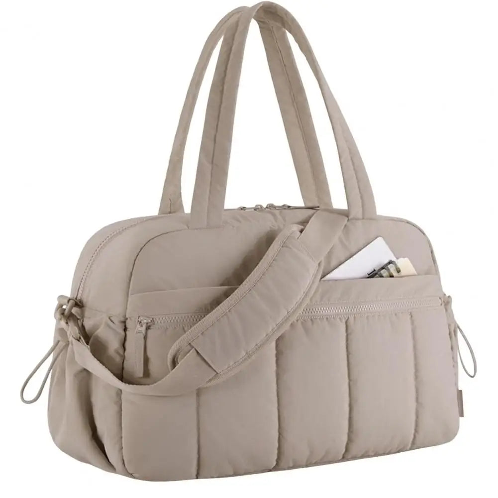 Travel Handbag with Large Waterproof PVC Pocket for Wet and Dry Separation Storage Gym Bag 5 Exterior Pockets Carry-On Bag
